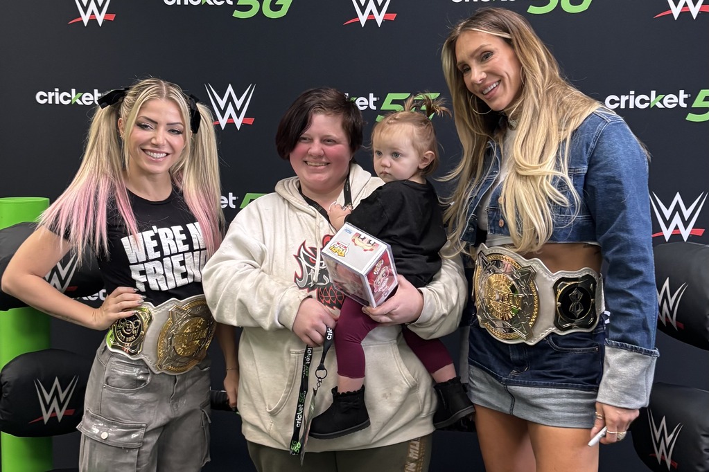 WWE Superstars with fans