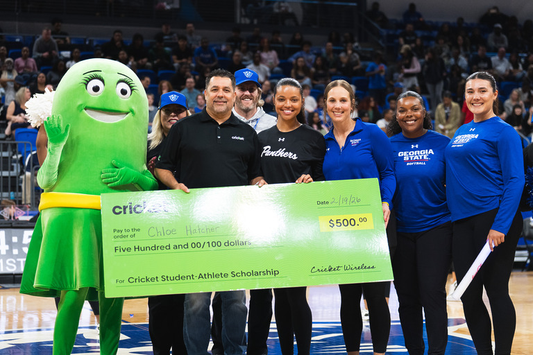 Cricket Wireless and Georgia State University partnership event photo