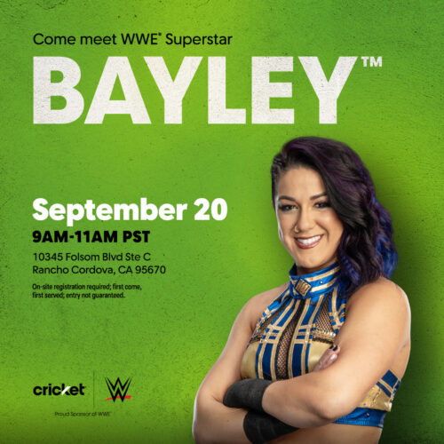 WWE Superstar Bayley appearing in Sacramento